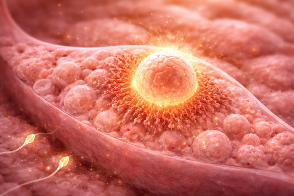 Implante do blastocisto no útero